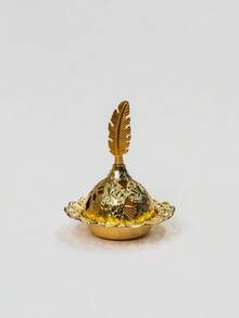 Gold-Plated Hollow Incense Holder 3 Optional Lids Luxury Home Decor Incense Burner - Multicolor - View 13