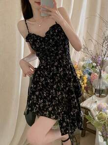 Women Short Dresses - Black - View 3