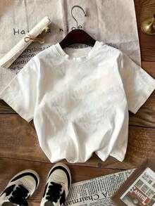 Sommer T-Shirt, Kinder T-Shirt mit kurzen Ärmeln und rundem Ausschnitt | Inspirierendes religiöses Design, bedruckt mit dem Text "JESUS IS MY BEST FRIEND/MY GOD/MY KING", das warme und positive Energie ausstrahlt. Hergestellt aus sorgfältig ausgewählten, weichen und hautfreundlichen Stoffen, bequem und einfach jeden Tag zu tragen, eine preiswerte Wahl. Baumwoll T-Shirt, Damen Sommer T-Shirts - Weiss - Übersicht 2