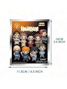 Crunchyroll 官方授權 Haikyu!! 盲袋隨機角色吊飾 動漫迷你玩具鑰匙圈 背包配件 - 多色2 - 查看 6