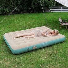 Portable Inflatable Camping Mat, Soft Flocked Durable PVC Air Cushion, Suitable For Single Person Travel And Picnic. - Air Mattress - View 3