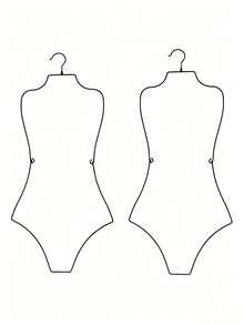 Swimwear Hanger | Shaping Iron, Suitable For Lingerie, Bikini And Pajamas | Foldable Bust Form, Used For Displaying Delicate Designs, Lingerie Display, Bra Storage, Closet Organization - Multicolor - View 8