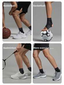 Ergonomic Sports Protective Gear With Cross Elastic Strap And Open Heel Design Ultra-Thin Ankle Support For Men Women Athletes Comfortable Ankle Support Strap Perfect For Running Gym Workout In Shoes During Travel Season Ankle Supports - Multicolor - View 3