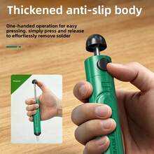 Manual Solder Sucker Desoldering Tool For Electronic Repair Motherboard Desoldering, Heavy Duty Manual Desoldering Kit, Suitable For Electronic Repair, PCB Board, Soldering Accessories - Green - View 6