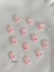20pcs Random Assortment Packaging Cute Animal Nail Accessories Including Rabbits, Puppies, Ducklings, Etc. Suitable For Nail Decoration Accessories Crafts DIY Nail Accessories - Multicolor - View 10