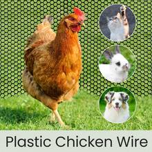 Outdoor Protective Net, PC Plastic Mesh Fence, Multi-Functional Garden Fence Net (Suitable For Pets And Poultry), Small Animal Protective Net (Suitable For Rabbits, Chickens, Dogs), Snake-Proof Outdoor Protective Net (Black) - Multicolor - View 6