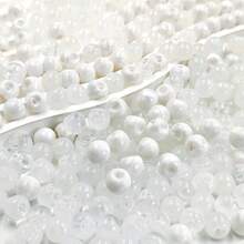 100顆隱形穿線10mm偏心孔裝飾散珠，仿貝殼果凍色雙色手工串珠材料，適用於耳環、手鍊、項鍊、髮飾、包包、衣服鈕扣 - 彩色 - 查看 3