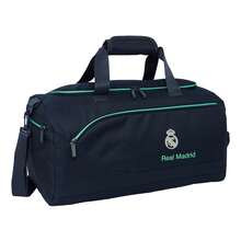 | Sportväska Real Madrid 2:a Utrustning 25/26 med Justerbar och Avtagbar Axelrem 50 x 25 x 25 cm (31,2 Liter), Framsidan och Sidor med Dragkedja, Avtagbar Halvhård Botten, Bas med Fötter - Alternativ 2 - Visa 1