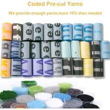 YOOTOM Hook Rug Kits Adult, Rug Crochet Making Kits With Pre-Printed Canvas And Hook And Enough Yarn, 20x15in - Tiger - View 4