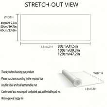 1 Piece Of Desk Mat, Waterproof And Oil-Resistant, Simple And High-End, PVC Leather Computer Mouse Pad And Study Desk Mat, Business Office Study Mat - Khaki - View 10