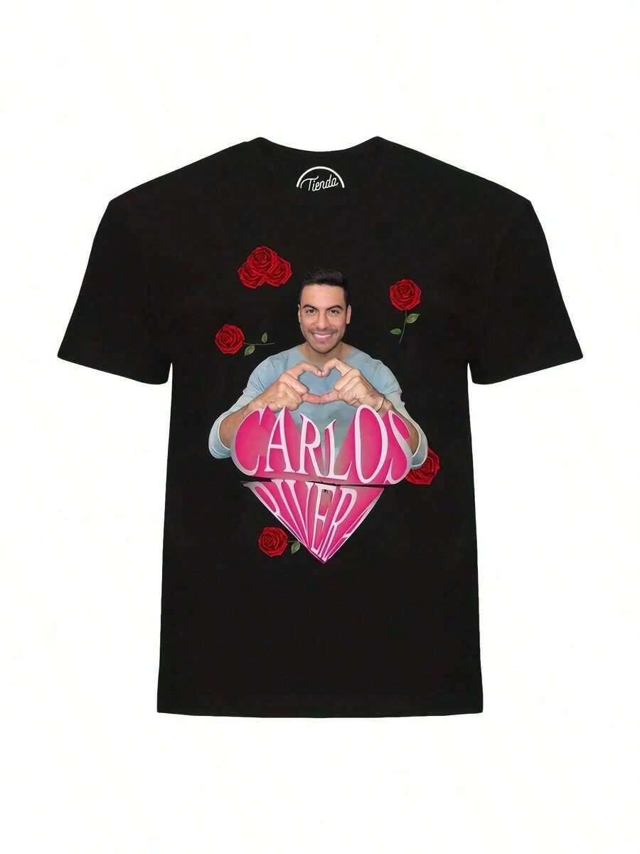 Camiseta Carlos Rivera - Negro - Ver 1