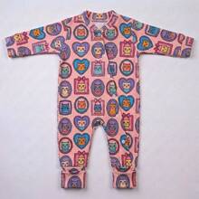 Baby Girl Long-Sleeved  Set, 2 Pieces, Printed, Footed, Assorted, Baby Girl Outfit - Assorted Girl - View 6