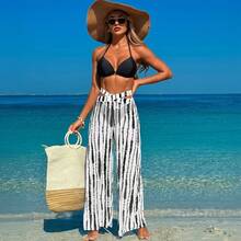 New 2026 Swimsuits For Adult Women, Three-Piece Hot Spring Bathing Suit, Bikini Bathing Suit. - 黑+黑點套裝 - 查看 12