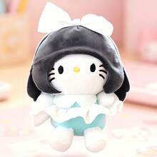 1 Pc Sanrio Cross Dressing Hello Kitty Children's Plush Toy Backpack Accessory Plush Pendant Keychain Souvenir Valentine's Day Gift - Multicolor - View 4