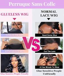 Bling Hair Glueless Wear And Go Human Hair Wig Body Wave 13x4 13x6 360 Lace Front Wig For Women 180% Density Pre-Cut Transparent Invisible Wigs Pre-Plucked With Baby Hairs Ready To Wear Brazilian Remy Hair - Natural Black - 查看 11