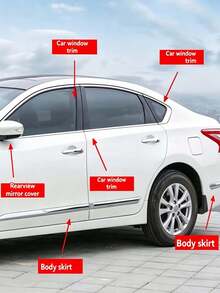 Black Car Decorative Film, Waterproof Door And Window Frame Protection Film, Self-Adhesive Glossy/Matte Black Car Trim Film, Suitable For Whole Car, Scratch-Resistant, Waterproof And Durable - A - View 7