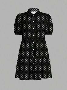 Nuevo camisa de mujer para vacaciones de primavera/verano, camisa minimalista casual de dama, con mangas abullonadas, línea A, bohemio, vesti - Multicolor - Ver 3