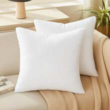 Pillow Inserts - Soft, Plush & Decorative Down Alternative Pillows For Couch Sofa Bed, Machine Washable - White, Pack Of 4 - 20 x 20 英吋(50*50 公分) - 查看 8