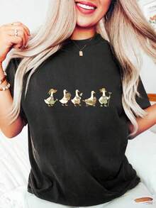 Sommar-T-shirt för kvinnor och flickor, 2026 Porch Goose-tröja, Trädgårdsgåsar, 80-tals Porch Goose-T-shirt, Rolig grafisk gås, Retro gås-grafiska tröjor, Sött lantdjur, Cottagecore-present, Porch Goose Social Club-tröja, Retro mellanamerikansk tradition, Kitschy gås-present för gåsälskare, storlek 2Y-10Y, S-XXXL, Herr-T-shirt, Kläder för barn och pojkar, T-shirt för tonårspojkar, Toppar för mellanstadieflickor, Perfekt present till skolavslutningen och fars dag, Miljöns världs dag, Matchande kläder för föräldrar och barn. - Svart - Visa 8