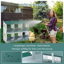 6-Compartment Chicken Nesting Box With 86° Egg Rolling Design – Individual Nests With Sloping Bottoms Allow For Easy Collection And Protect Against Breakage. - View 5