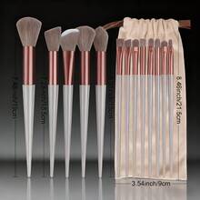15-Piece Professional Makeup Brush Set Features Soft Nylon Bristles. Ideal For Eye Makeup, Foundation, Blush, Loose Powder And Highlighter. These Multi-Functional Brushes Work Well For Contouring, Loose Powder And Pressed Powder Application. Suitable For Both Beginners And Professional Makeup Artists. Ultra-Soft Design Enables Precise Facial Makeup Blending. Gentle On Skin And Friendly To Sensitive Skin, It Is A Perfect Gift Choice For Women. - Coffee Brown - View 6