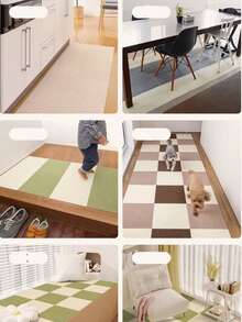 10pcs Set, Baby Room Floor Mat Decor, Fluffy Carpet For Bedroom, Living Room Large Area Rug, Soundproof Pad, Reusable Static Adsorption Mat, Nursery Holiday Floor Decoration Gift - Multicolor - View 10