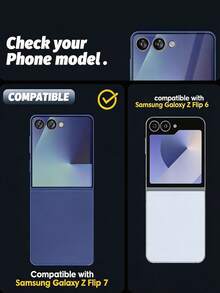 2片裝 Galaxy Z Flip 7 透明鋼化玻璃螢幕保護貼，相容 Galaxy Z Flip 6/Z Flip 5/Z Flip 4，9H 硬度，易安裝，相容手機殼，防刮耐磨，觸控靈敏，無氣泡 - 無色 - 查看 3