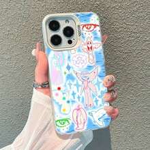 Shockproof Case Compatible With IPhoneXR, IPhone14PRO, IPhone7PLUS, GALAXY S22 ULTRA/GALAXY S25ULTRA/  Y35, Shockproof And Silicone, It Is Amazing And Perfect For Daily Use, Unique Pattern. - White - View 4