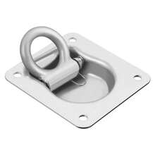 8 Pack Heavy Duty 800KG Stainless Steel Recessed D Ring Tie Down Anchors Flush Mount Cargo Securing Rings Durable Fixing Points For Truck Trailer RV Boat Cargo Loading Transportation - A - View 4