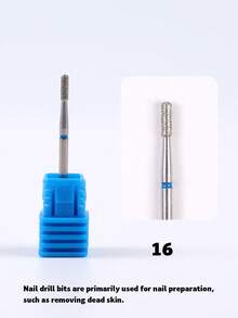 1 cái mũi khoan móng tay hình trụ & hình nón kim cương, chuôi 3/32", loại nhẹ nhàng tẩy da chết & đánh bóng móng cho máy mài móng điện, dụng cụ làm móng tay và móng chân - Nhiều màu - Xem 11