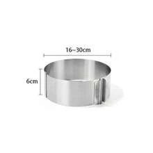 Cake Mold-Cake Ring-Adjustable Round Stainless Steel 6 To 12 Inch, 6 Inch Baking Ring For Supporting Decorating Icing - View 13