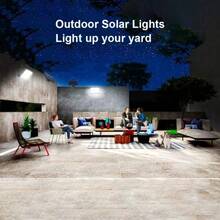 400LED Outdoor Solar Wall Light, With Motion Sensor Lighting, LED Cool White Solar Floodlight, IP65, High Brightness Solar Street Light, Larger Solar Panel, Easy To Install, Super Bright, Auto ON/OFF, For Porch, Courtyard, Garage, Fence, Path - 400LED - View 4