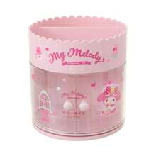Miniso Sanrio Characters Colorful Afternoon Tea Double Door Rotating Box Cinnamoroll&Hello Kitty&My Melody&Kuromi, Sturdy Material Smooth Rotation, Double Door Storage, Creative Desktop Decor (1 PC) - Multicolor - View 11