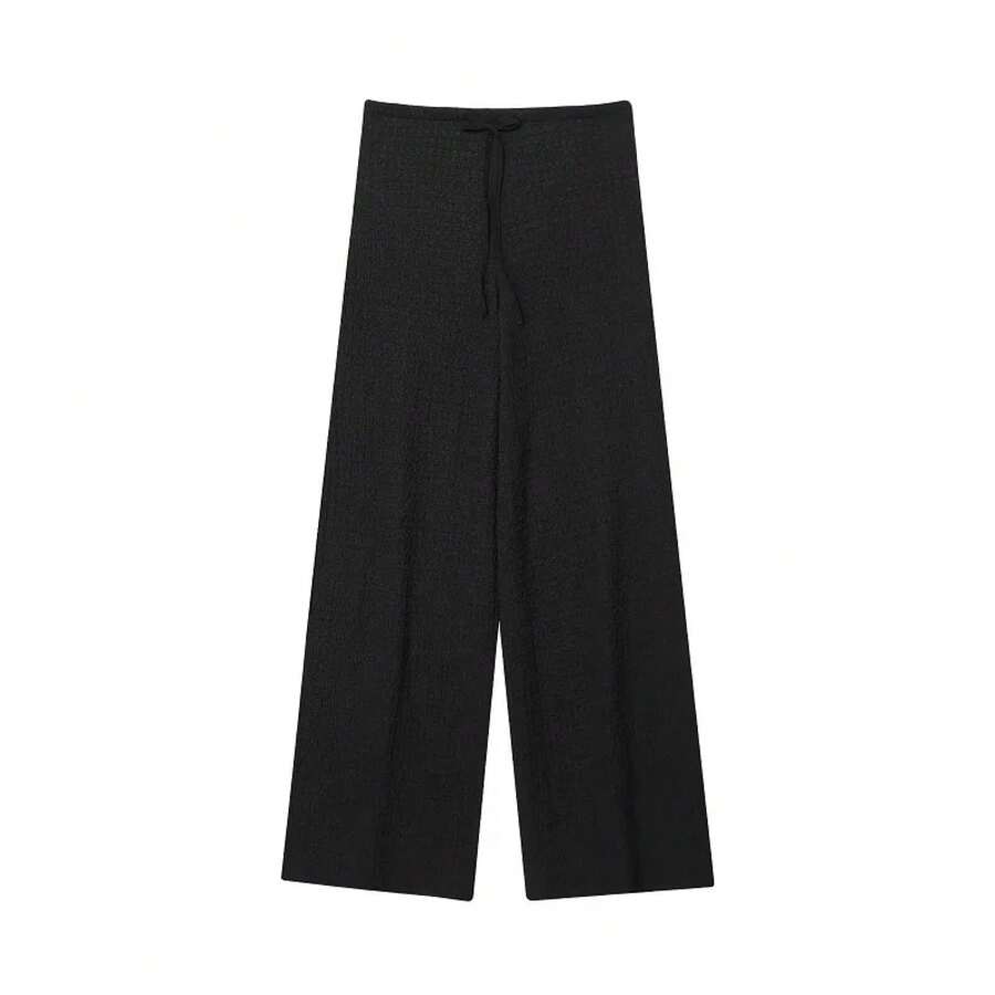 MUJER Conjuntos de pantalones para mujer, conjuntos de pantalones texturizados de cintura alta para mujer, chaleco sin mangas de 2 piezas, conjunto de mujer, conjuntos de trajes para mujer - pantalones 3 - Ver 1