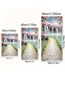 1pc Diamond Painting Kit - Landscape Theme Full Round Diamond, Suitable For Beginners, Perfect For Home And Office Decor, Excellent Holiday Gift - round diamond - View 5