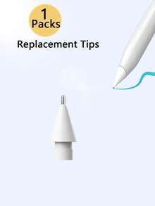 3/6/9 piezas Puntas de repuesto compatibles con Apple Pencil de 1ra/2da generación, compatibles con puntas de lápiz iPad Pro de 1ra/2da generación - Multicolor - Ver 9