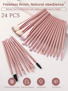 35 PIEZAS Juego de herramientas de maquillaje que incluye: 24 PIEZAS Juego de brochas de maquillaje + 4 PIEZAS Esponjas de polvos de cojín de aire mini + 2 PIEZAS Esponjas de maquillaje mini + 2 PIEZAS Esponjas de polvos triangulares + 2 PIEZAS Esponjas de maquillaje + 1 pieza Herramientas de limpieza de brochas de maquillaje - Multicolor - Ver 2