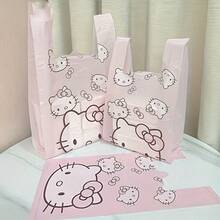 Hello Kitty 外觀設計 25/50/PET 多功能垃圾袋，提供大、中、小三種尺寸，適用於客廳、臥室、浴室和廚房，也可作為禮品袋或收納袋使用 - 查看 12