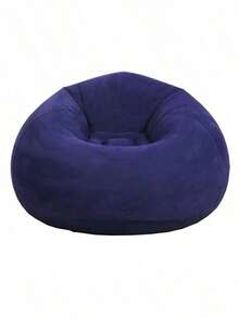 1pc Inflatable Slouchy Sofa, Single Person Bedroom/Balcony Lounger, Outdoor Camping Portable Inflatable Chair - Multicolor - View 11