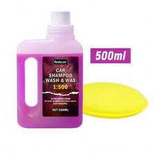 Cairan Pencuci Mobil Berbusa Warna Pink 500ml, Lilin Pencuci Mobil Berbusa Konsentrasi Tinggi, Membangun dan Memulihkan Lapisan Keramik, Kaya Sabun Berbusa, Untuk Menutrisi dan Melindungi Cat Mobil, Perawatan Lengkap, Cocok untuk Semua Jenis Kendaraan, Perlengkapan Cuci Mobil - 500ml+spons - View 7