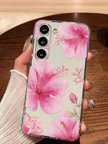 1 Piece Soft Phone Case With White Lily Flower And Butterfly, Compatible With Huawei Honor, , Galaxy A04e/12/A13/A14/A34/A50/A52/A53/A54/S21/S22/S23/S24/S25/S25Ultra, 6A/7A/8A, 12T/13T, International Version, Not Domestic Version, Spring Gift - 無色 - 查看 2