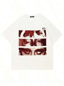 Summery, Casual Short-Sleeved T-Shirt For Men With A Graphic Pattern - 魏斯 1 - 查看 2