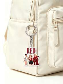 asmodee Cute New Singer Metal Keychain Pendant. Decorative Accessory For Bags, Car Accessories, Couples' Pendants, Acrylic Keychains, Car Rearview Mirror Decorative Pendants, Decorative Bags, Backpack Pendants, Clothing Pendants, Fashionable Accessories. Gift For Relatives And Friends. - Multicolor - View 8