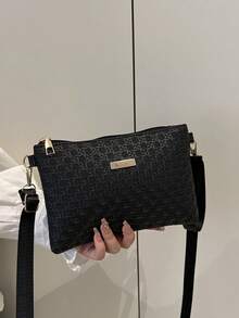 New Rhombus Women's Handbag, Versatile Shoulder Bag, Niche Crossbody Sweet Mini Square Bag, Spring/Summer - Black - View 4