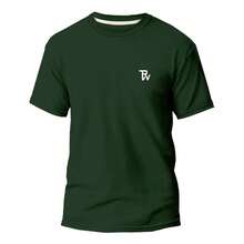 Men's Basic Slim Fit T-Shirt 100% Cotton BV - Army Green - View 1