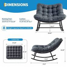Hammock Chairs - 1 Seater Dark Gray - View 2