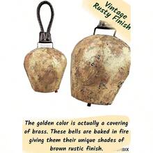 HIGHBIX Harmony Cow Bell Huge Vintage Handmade Rustic Lucky Hanging Bell - 1PC - View 4