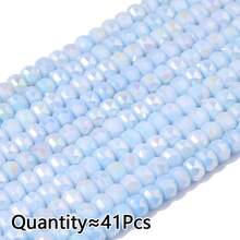 Aproximadamente 41 piezas de cuentas de vidrio rondelle de 6mm de colores variados, materiales para hacer joyas DIY para collares, pulseras, aretes - Cuentas de porcelana teñidas con agua con forma de coche para hacer tú mismo - Ver 18