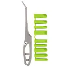 1 set Raspador de esquina adhesivo de vidrio, herramienta de relleno de juntas, raspador de sellador multiángulo, raspador, raspador de eliminación, kit de lechada, baño, cocina, azulejo cerámico, espacio en el piso - A - Ver 7