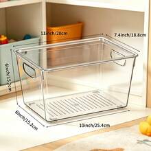 Clear Storage Bins With Lids Stackable - Large Plastic Containers For Pantry Organization And Storage - Perfect For Kitchen,Fridge,Laundry Room,Bathroom,Garage,Closet,Cabinet Organizer - Clear - View 3